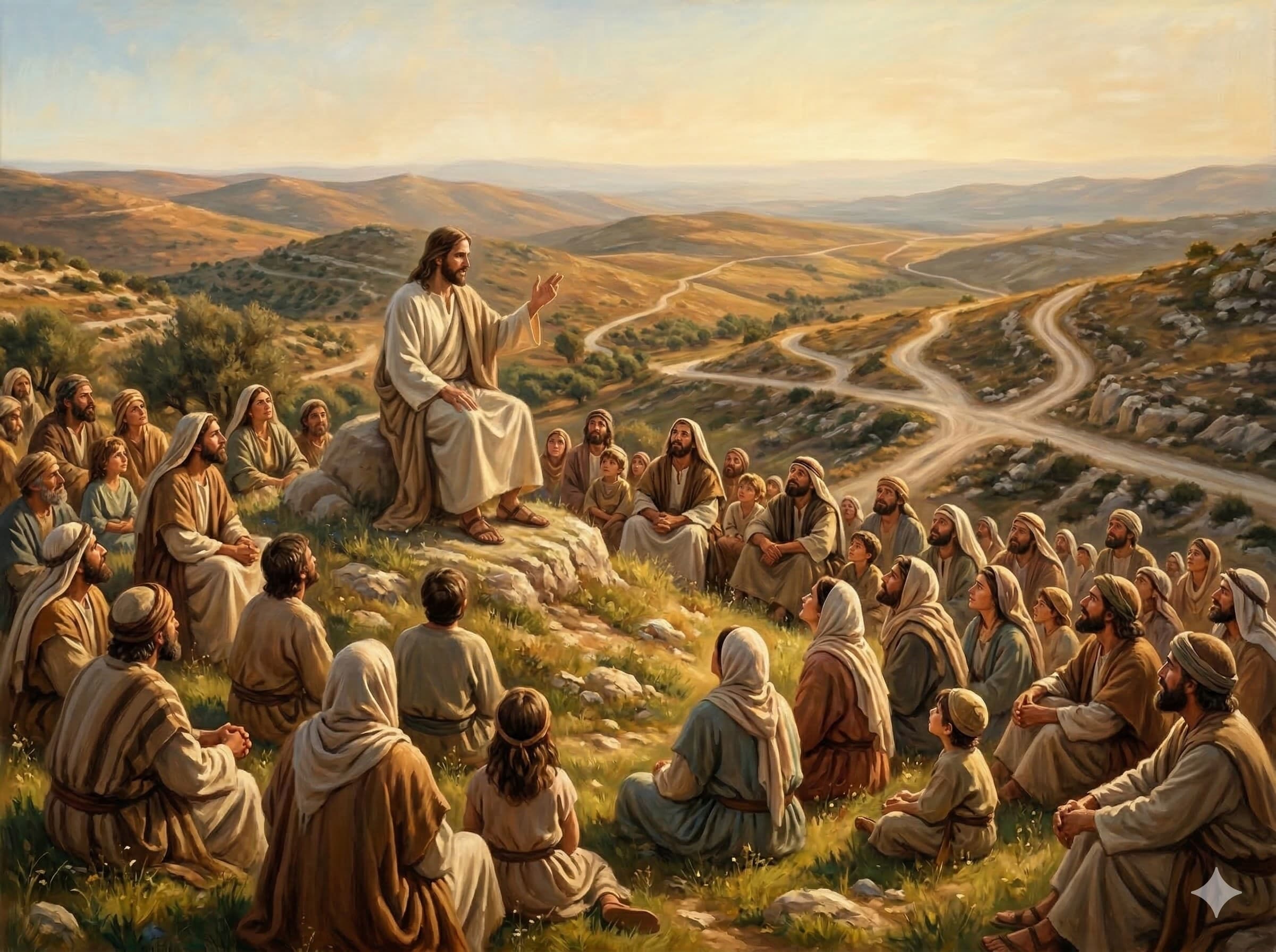 He went up on the mountain.